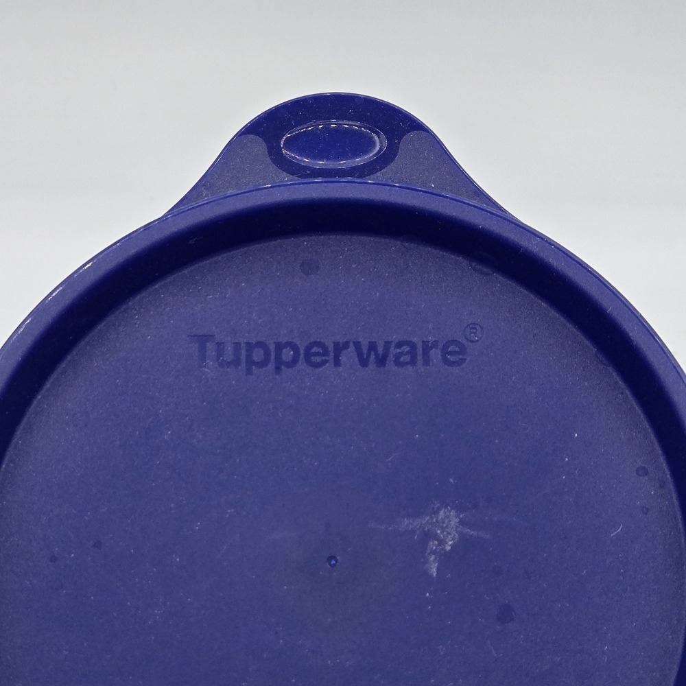 Tupperware Small‎ Blue Royal Blue 3 Inch Made In Mexico - Picture 2 of 6